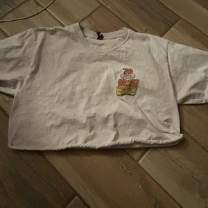 The Hat cropped shirt